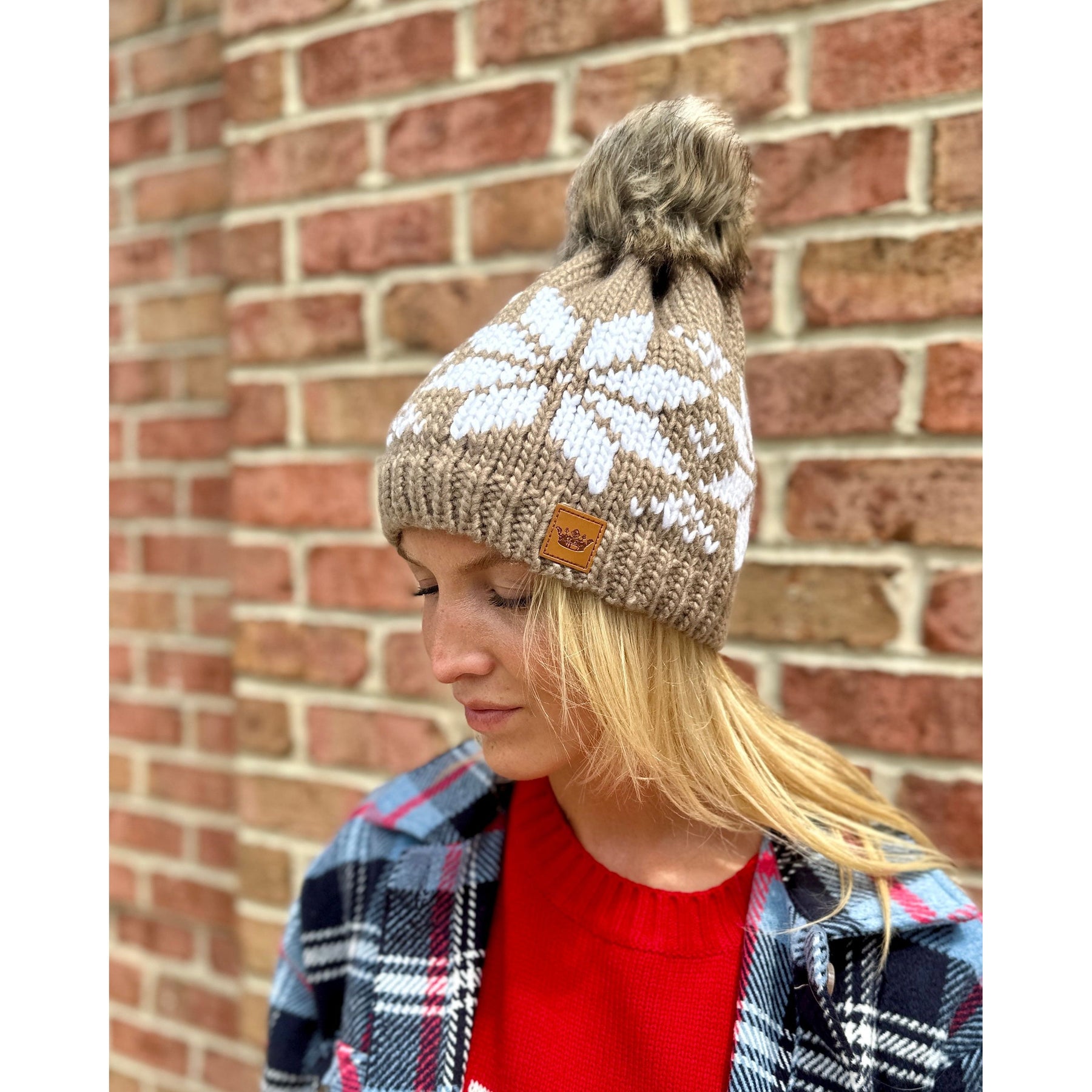 The 49ers Beanie with Yarn Pom Pom, Winter Hat