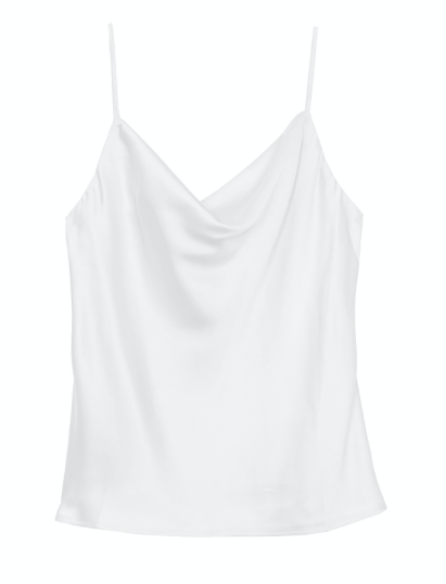 L'AGENCE Gabriella Camisole Tank In Ivory