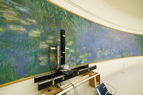 The Austrian company spent a week scanning Claude Monet's "Water Liliies" murals at the Musée de l'Orangerie in Paris. Aurelien Gendron/LITO Masters