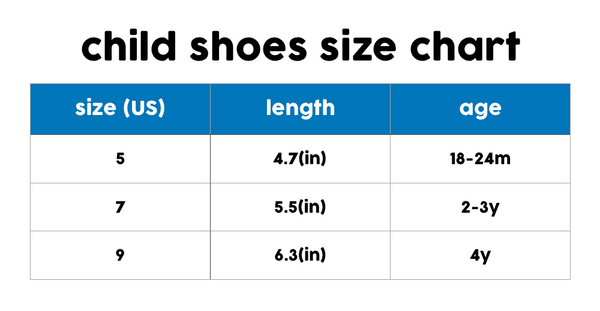 Kids' Sunglasses Size Chart | Size Charts for Shirts and Shoes