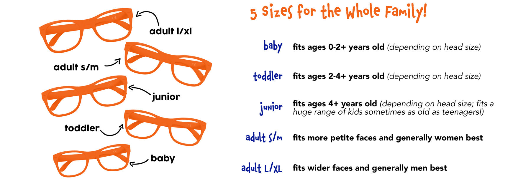 ray ban junior sunglasses size chart