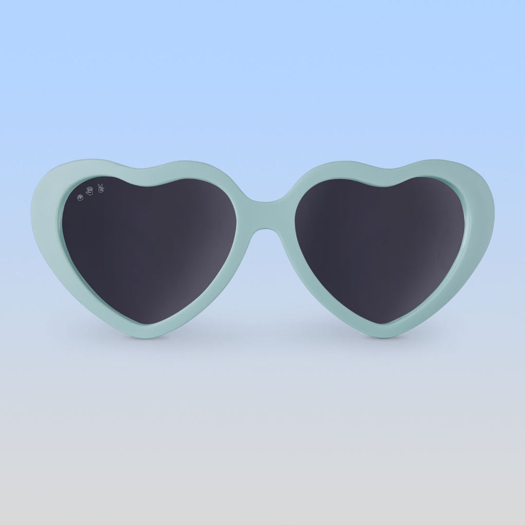 Polering Korrekt postkontor Hjerteformede solbriller til småbørn | Aqua Heart solbriller