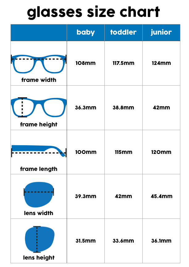 Glasses Size Chart