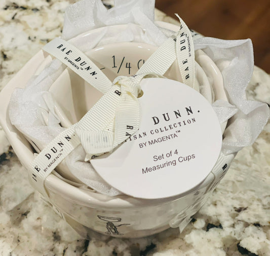 New Rae Dunn white ceramic Teacup Snowman New Release Measuring