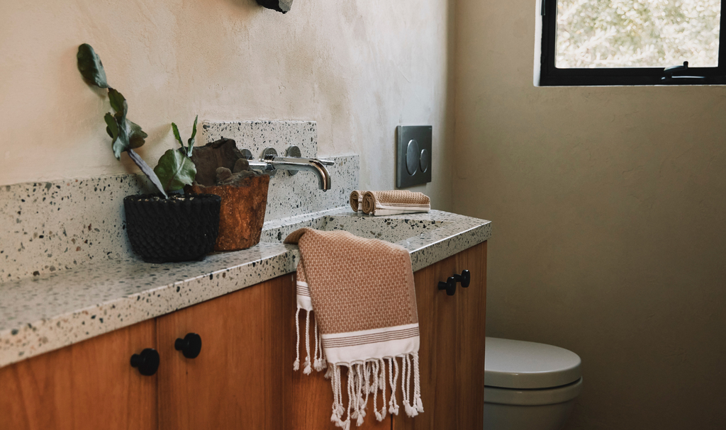 bathroom with a towel