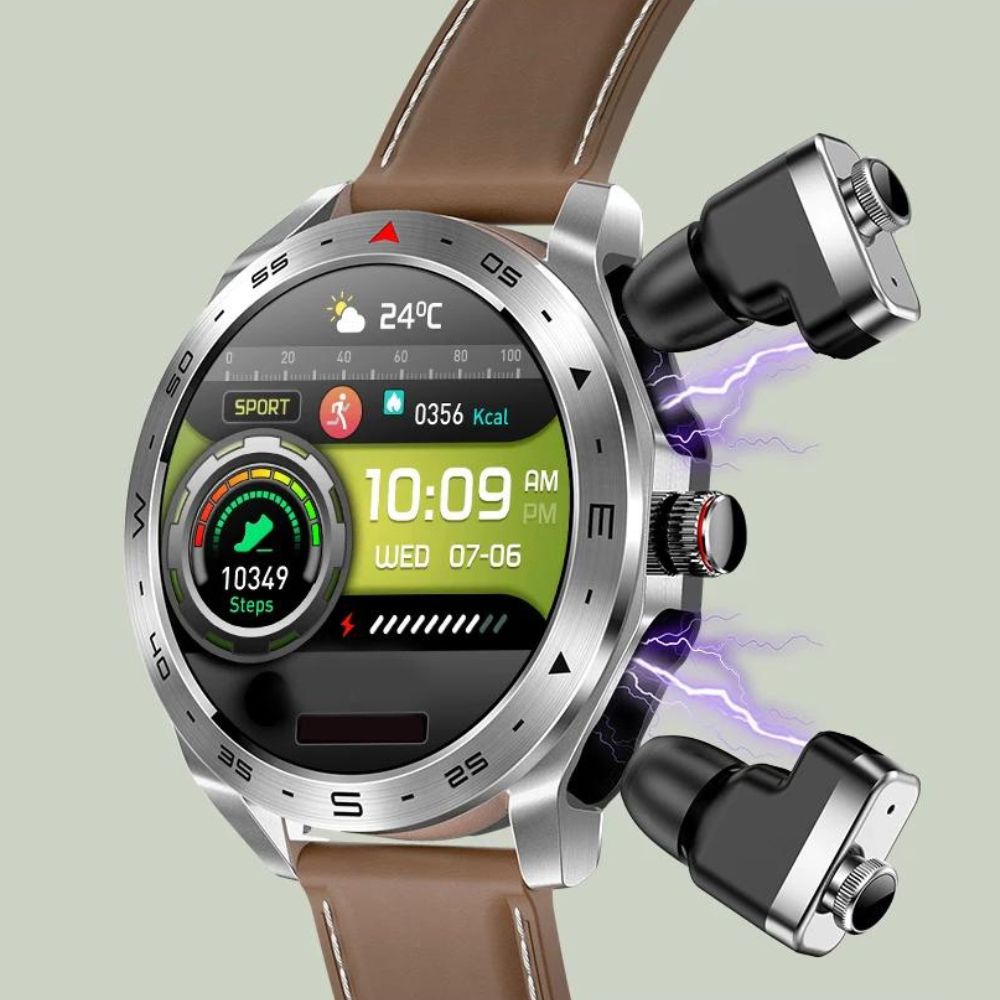 Smartwatch T95 avec casque TWS intégré | Bluetooth 5.0, 400 mAh, écran HD