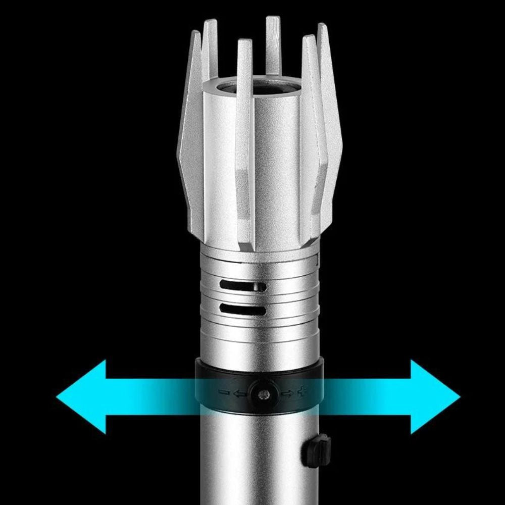 Allume-flammes à jet de sabre laser en métal avec boussole | Briquet extérieur coupe-vent