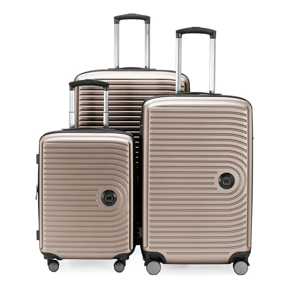 CAPITAL VALISE milieu : lot de 3 valises | Coque rigide ABS, serrure TSA