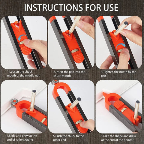 Adjustable Contour Scribing Tool for Woodworking | Perfect for Construction, Carpentry, and DIY1