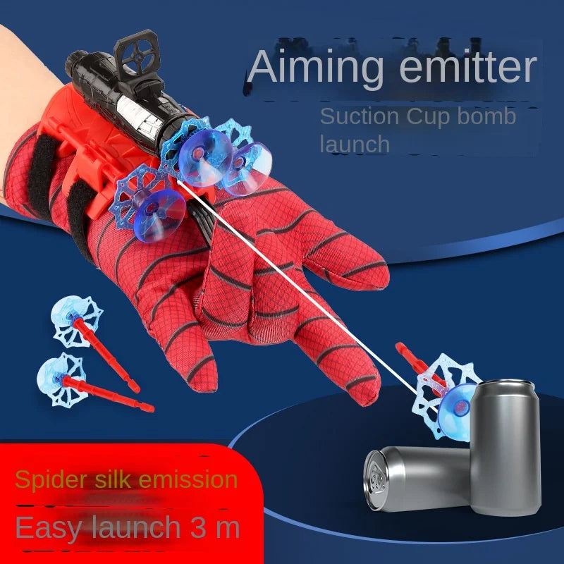 Spiderman Hero Gloves: Web Shooter & Launcher | Wrist Toy Set
