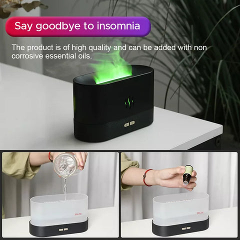 Aroma Diffuser with Flame Effect - Usage