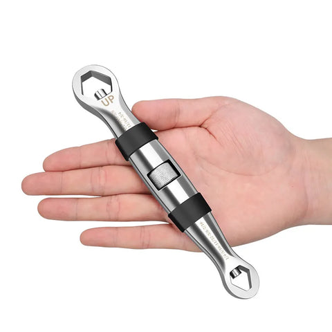 Multifunctional 23-in-1 Wrench | Adjustable with Flat Short Shank: 7-19mm - 1