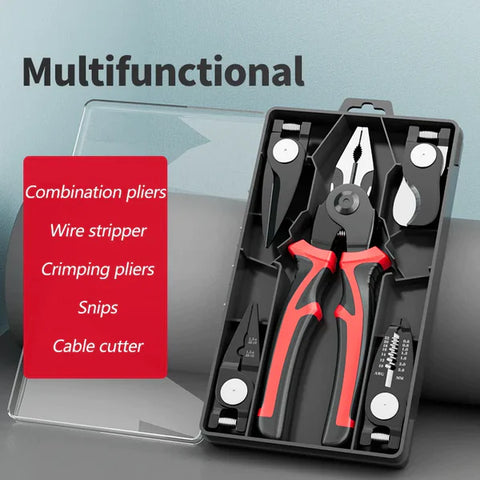 Multifunctional Craftsman's Pliers | Featuring Interchangeable Heads (5-in-1) - Package