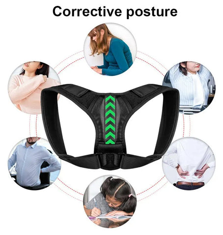 Adjustable Posture Corrector for Clavicle Support | Alleviates Neck, Back, and Shoulder Pain