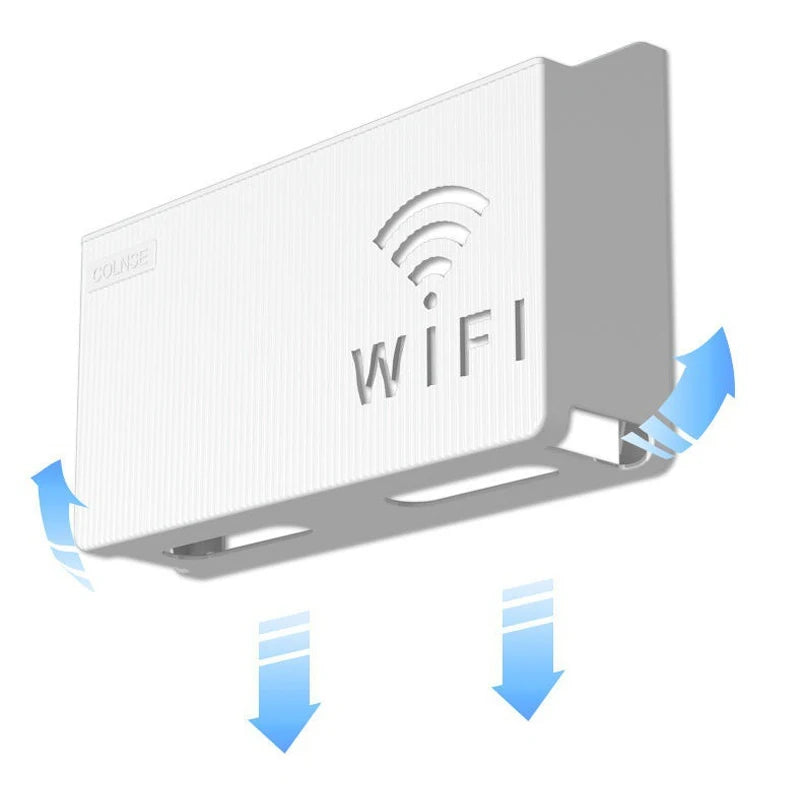 Router and TV Set-Top Box Wall Mount | Cable Management & Storage