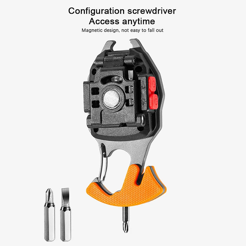 COB LED-Schlüsselbund Multitool All-In-One | Outdoor Taschenlampe Extended 5