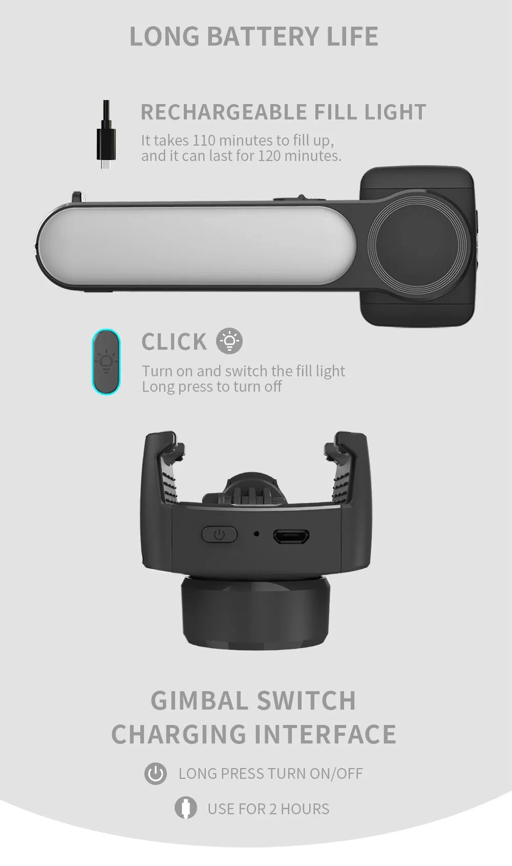 Verstellbarer Bluetooth Handyhalterung Fülllicht-Selfie-Ständer