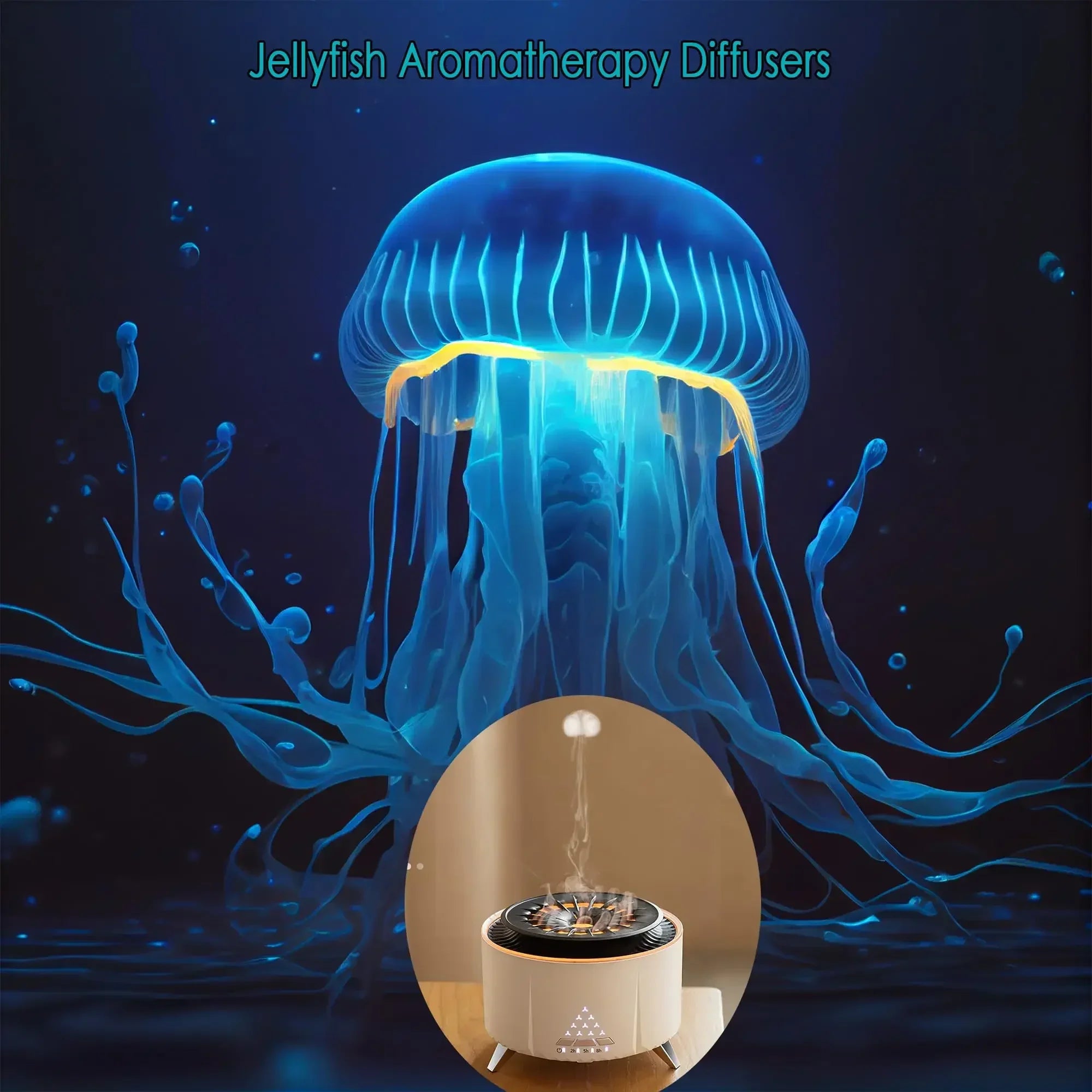 Ultrasonic Aroma Diffuser Jellyfish Design | Indoor Humidifier (350ml)