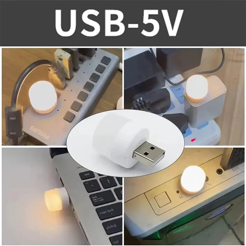 Lampes LED mini USB | Lumière d'ambiance avec prise : Compacte, idéale pour la chambre 1