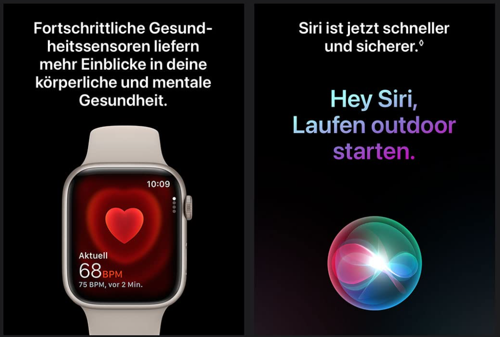 Apple Watch Series 9 | Smartwatch mit Always-On Retina Display1