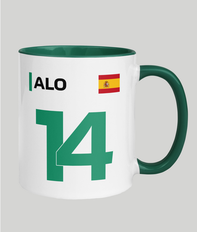 fernando alonso aston martin mug