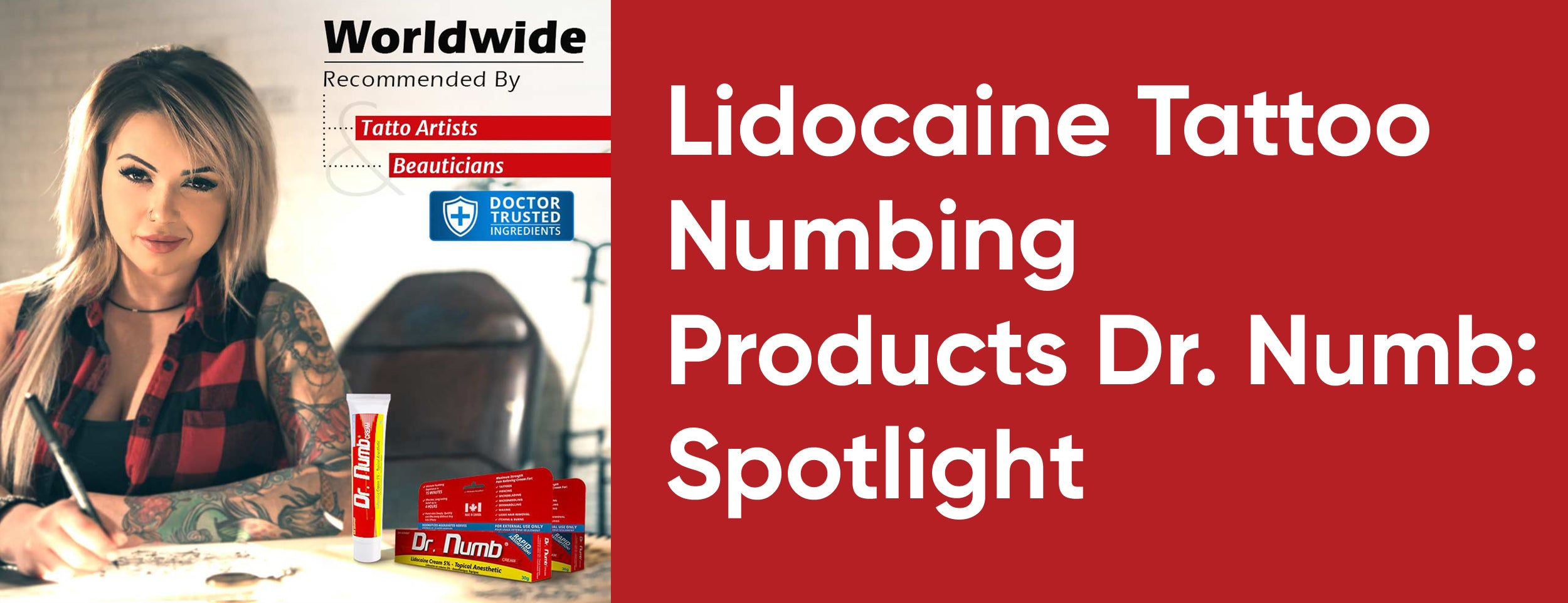 Dr. Numb's Lidocaine Tattoo Numbing Products