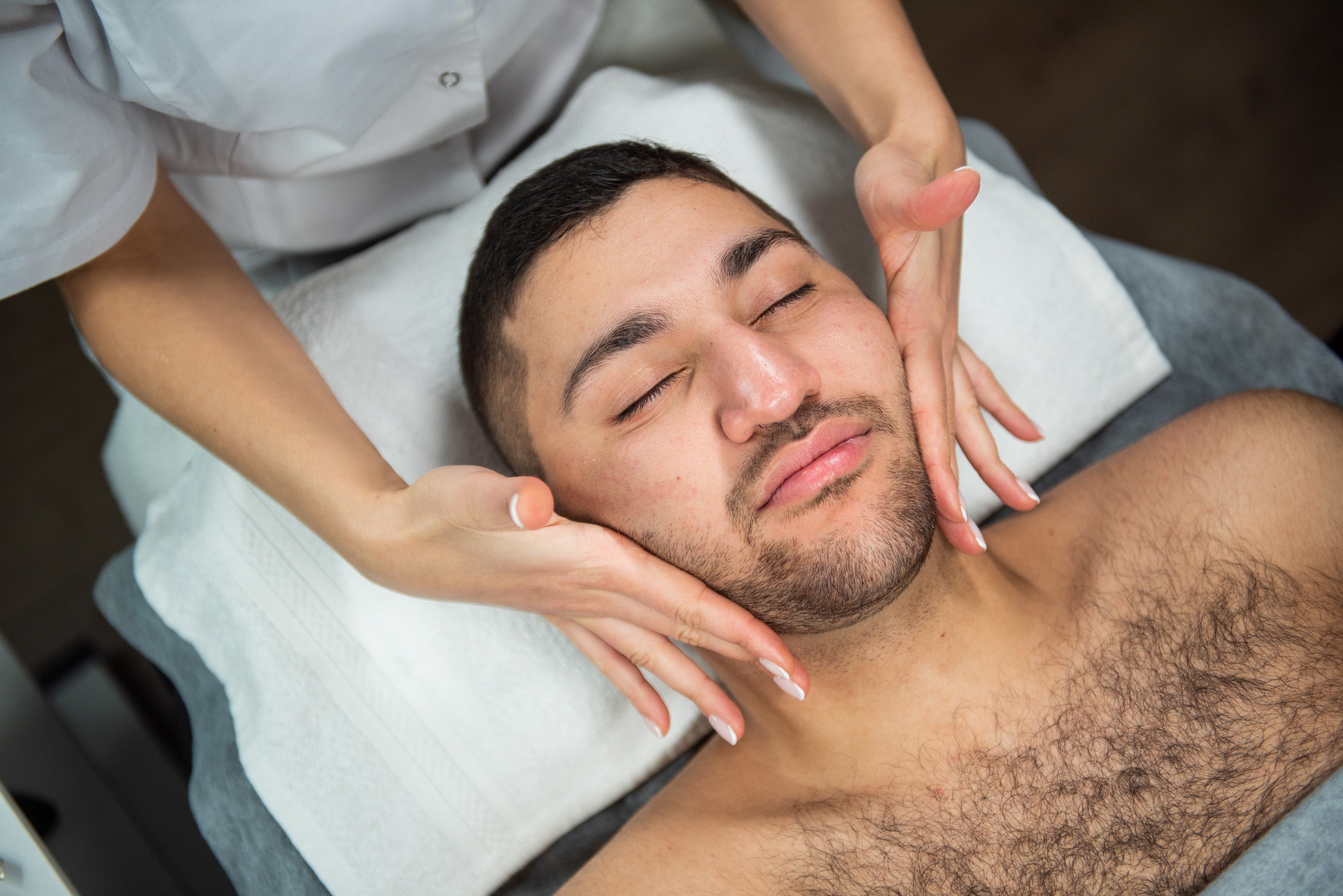 There are many types of electrolysis used to remove facial hair on men