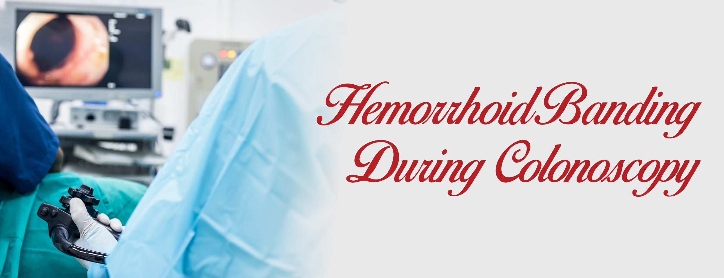 Colonoscopy hemorrhoid banding