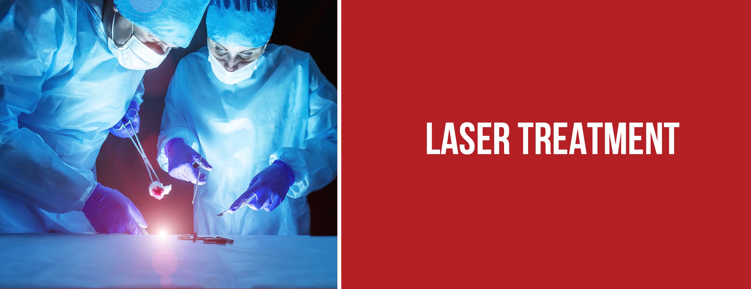 Laser treatment for thrombosed external hemorrhoids