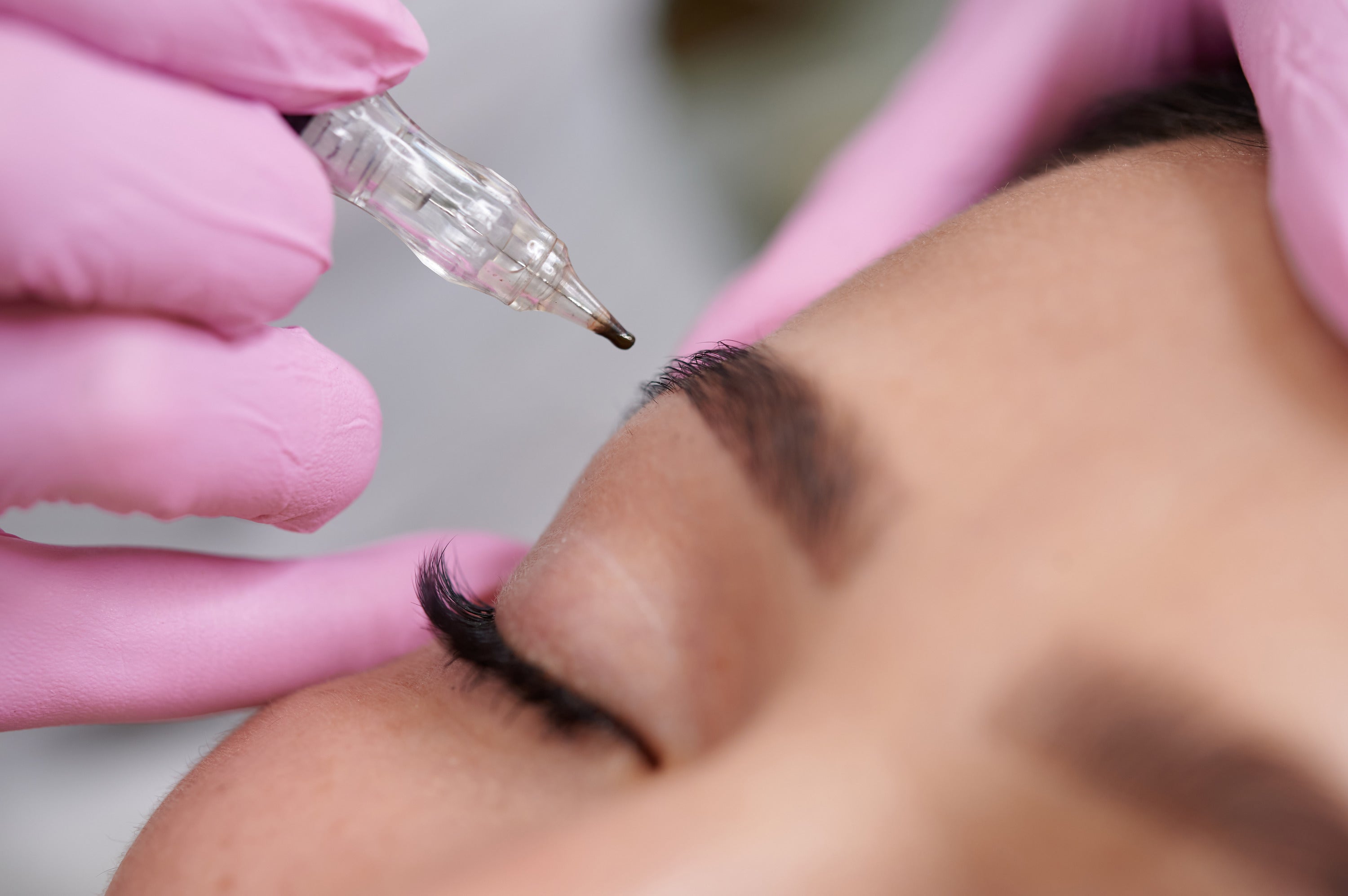 The risks of washing your microbladed eyebrows is loss of pigment