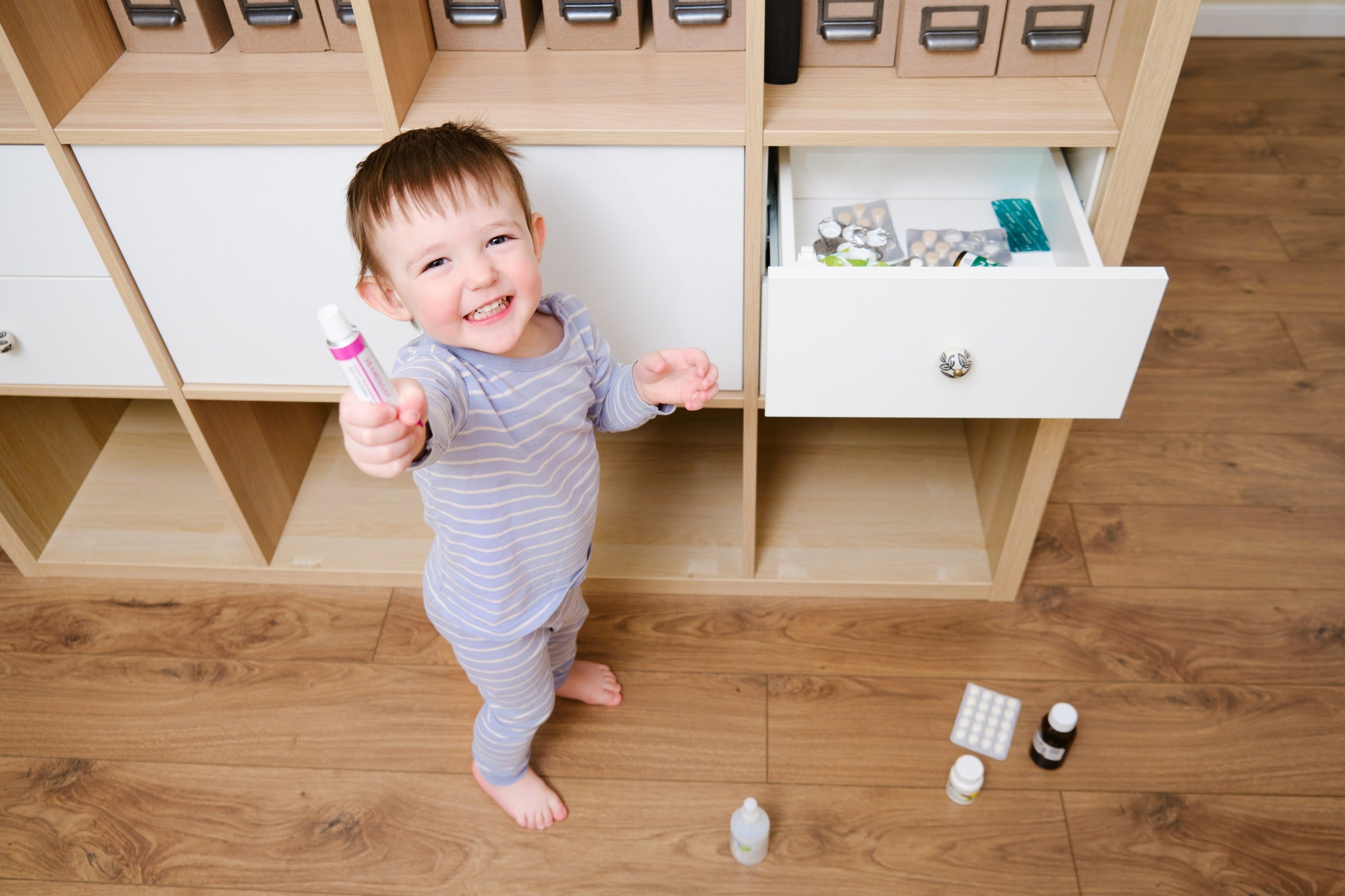 Storage of hemorrhoid cream over-the-counter