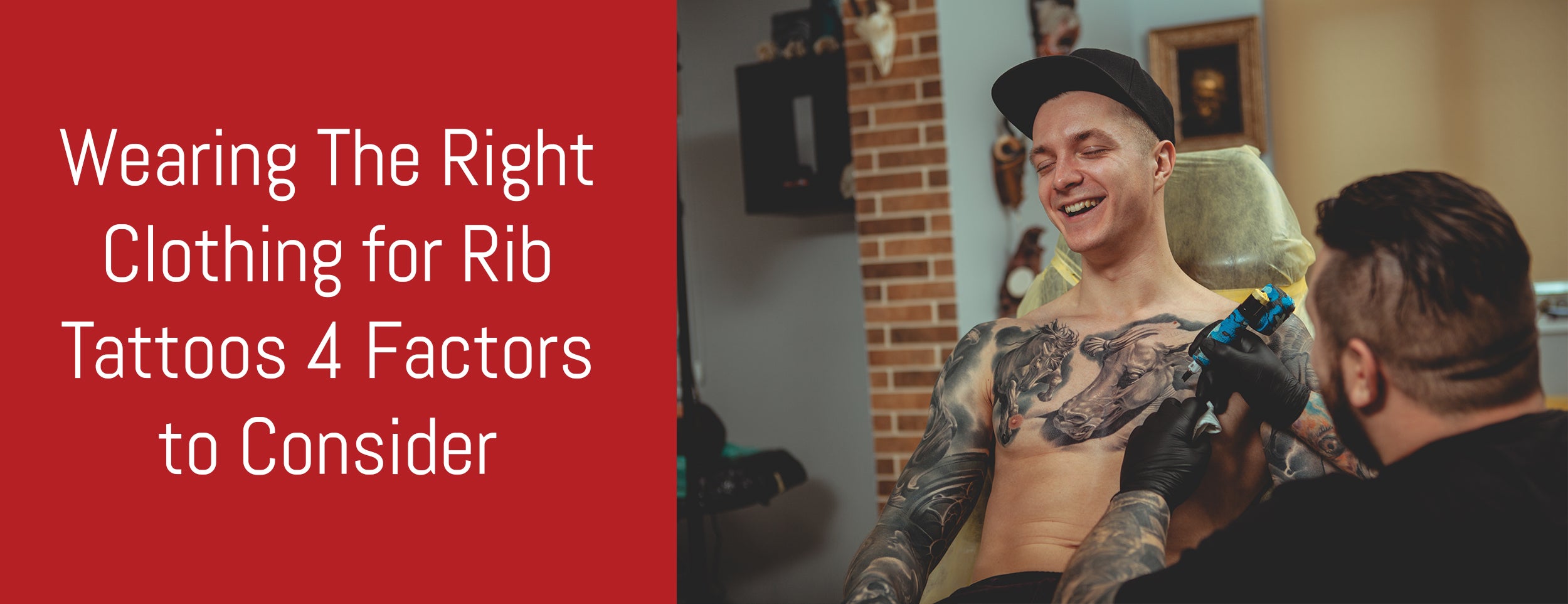 Factors to consider when choosing clothing for rib tattoos