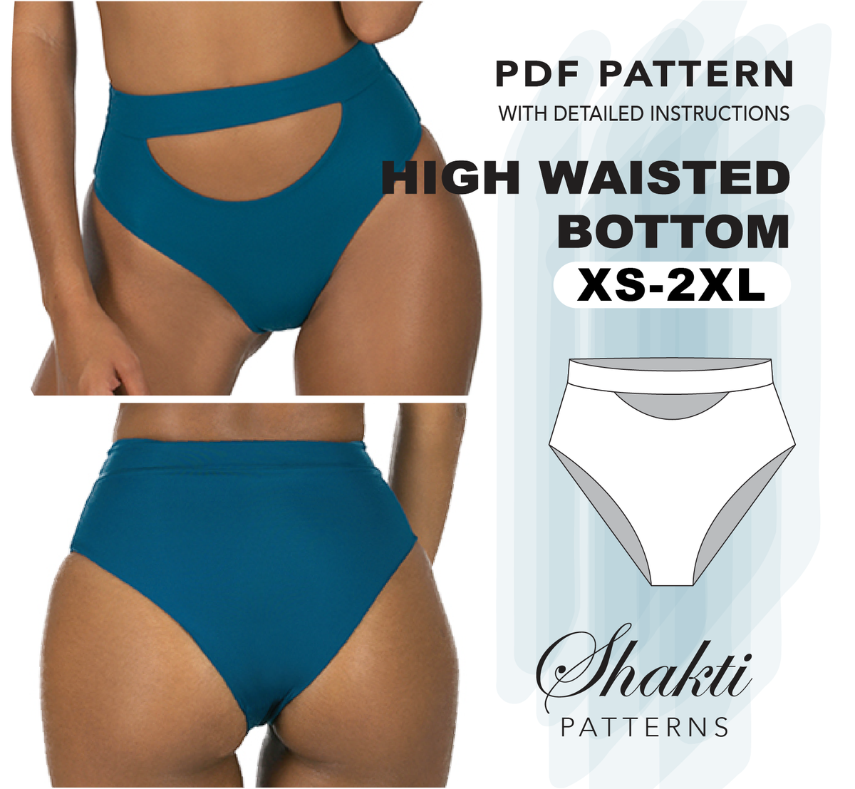 Swimsuit Top Sewing Pattern, Size XS - 2XL, Instant Download – Shakti  Patterns