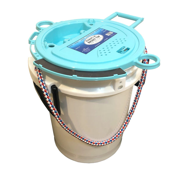 Toilet Seat Snap on Bucket-Convenience, portable, fits on 3.5