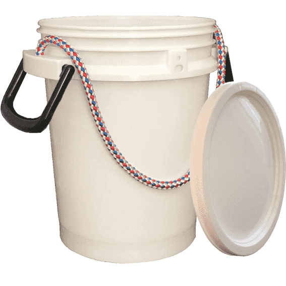 5 Gallon iSmart Bucket With Rope Handle and Lid-Aqua Blue