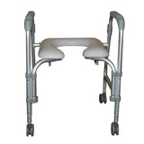 Lightweight Portable Shower Chair Commode with Casters | CSA Medical Supply