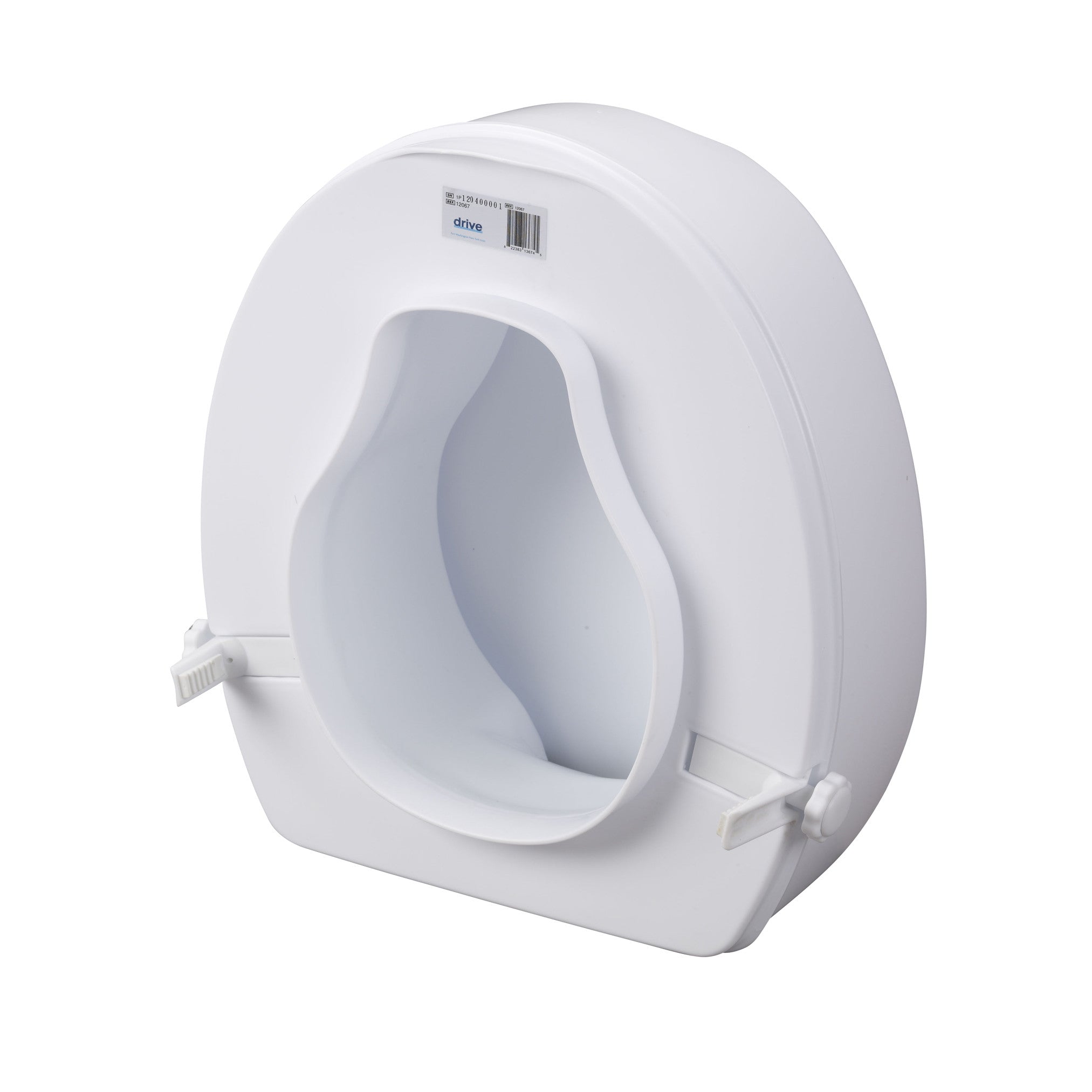 Raised Toilet Seat with Lock and Lid by Drive Medical CSA Medical Supply