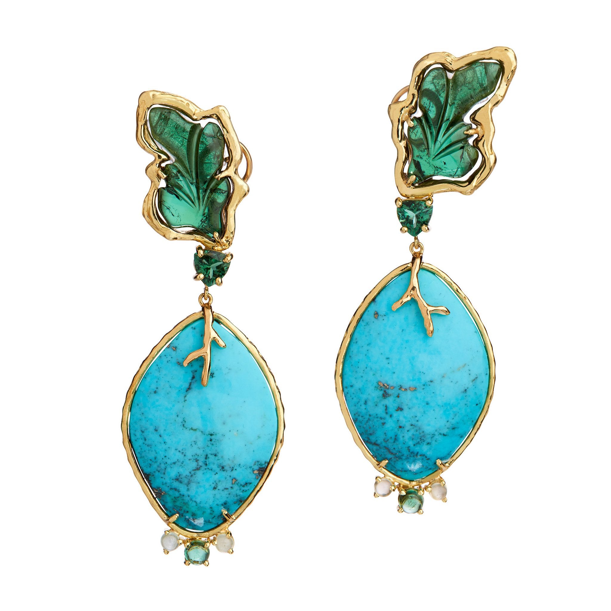 Blue Banana Earrings