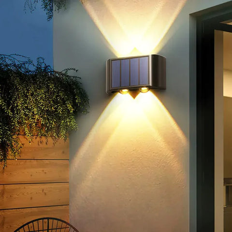 led solar wall light