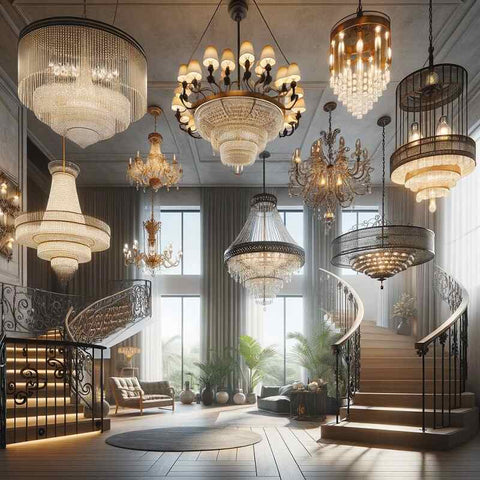 Staircase Chandelier Ideas to Beautify Your Home Interior