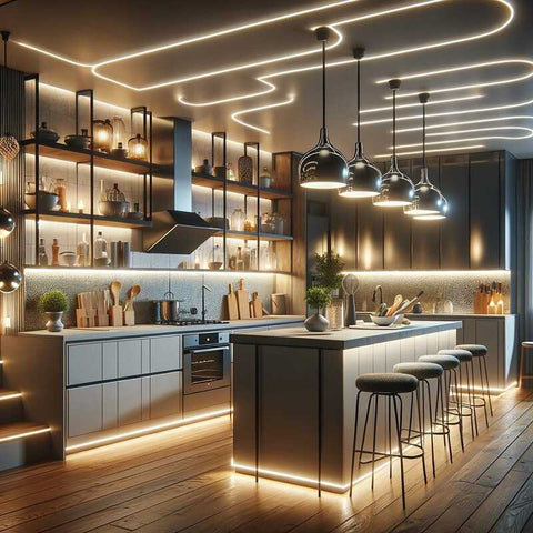 modern kitchen lighting fixtures