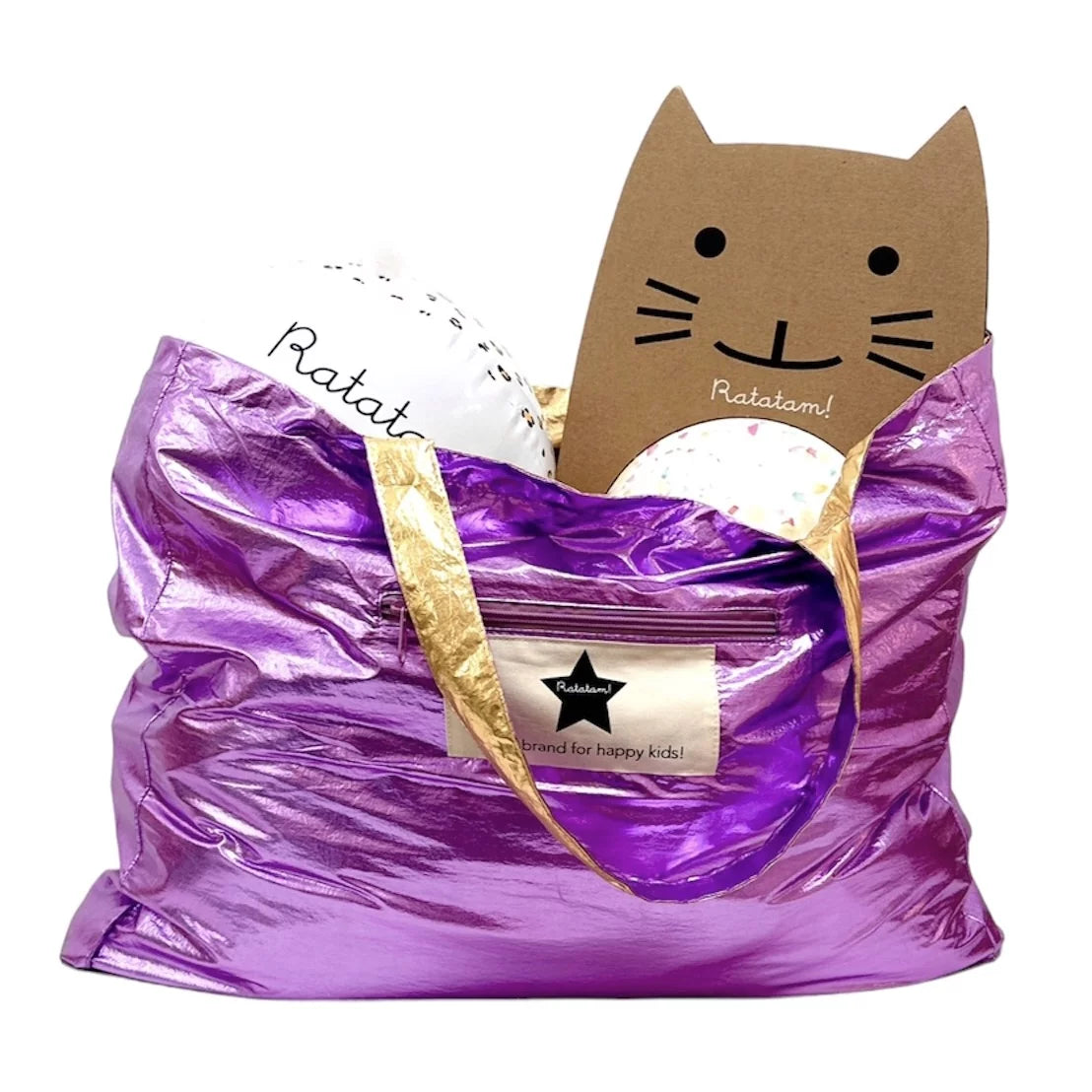 Ratatam - The Reversible Bag - Wendetasche in Gold & Lila