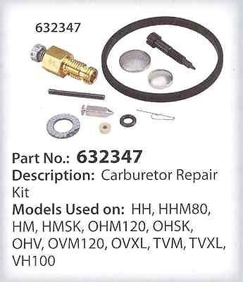 TECUMSEH 632347 Carburetor Kit Fits HM80, HM100 [31049 ...