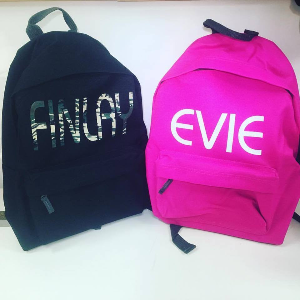 childrens personalised rucksack