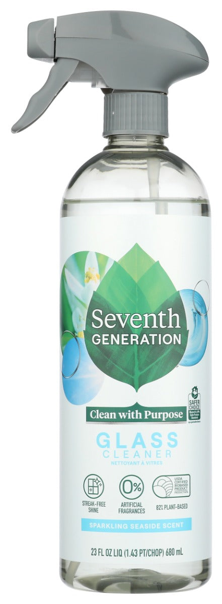 SEVENTH GENERATION: Glass Cleaner Sparkling Seaside, 23 oz