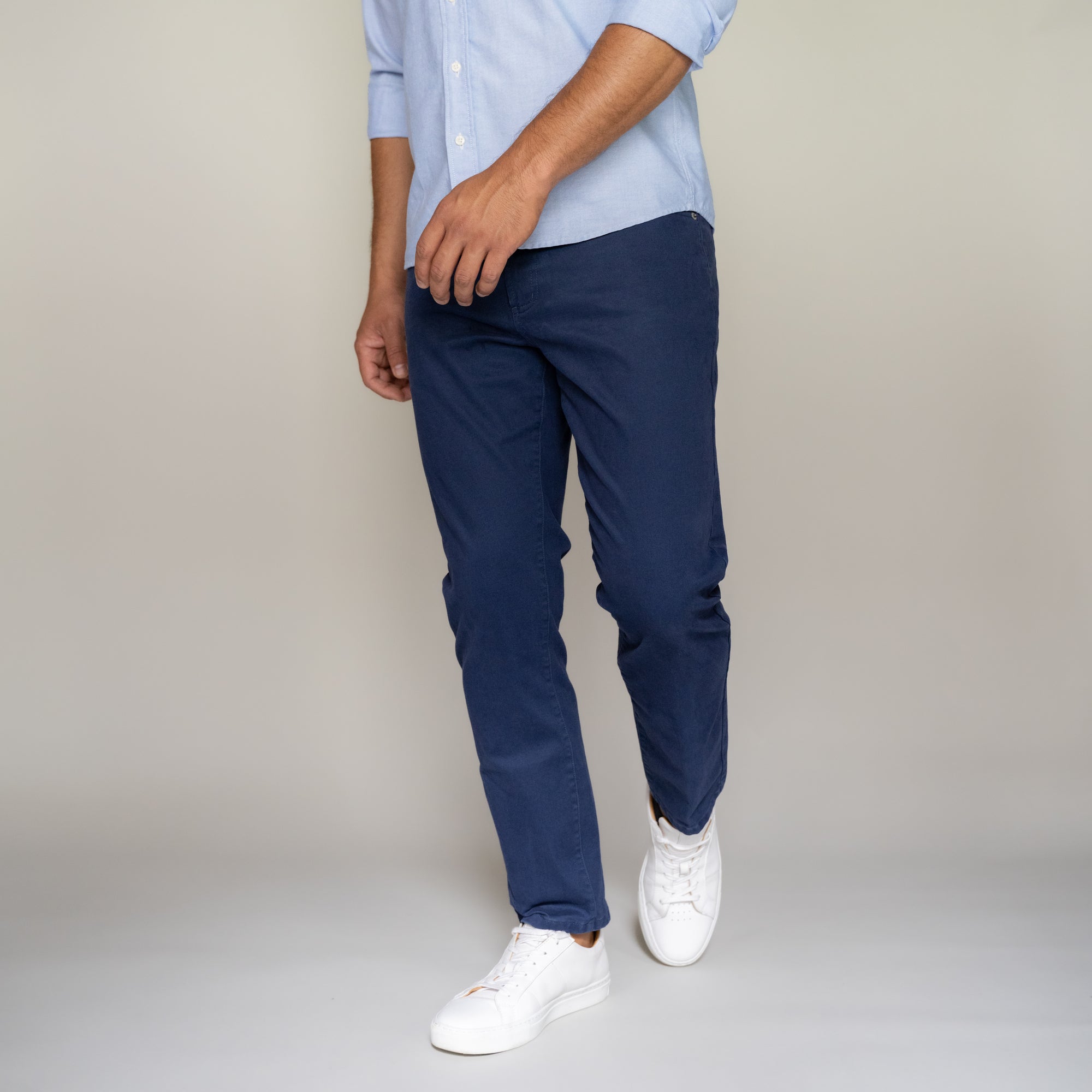 Italian 5-Pocket Pants - Navy - bandanny product image