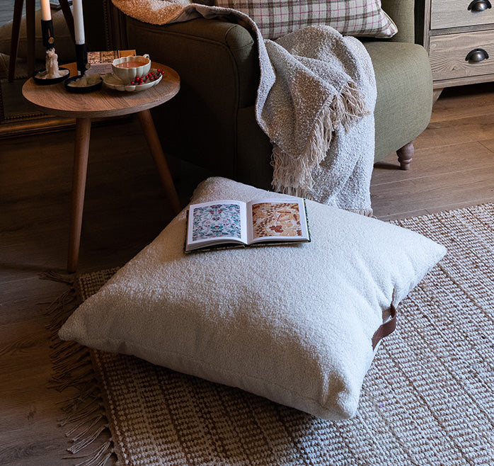 Paddington Faux Sheep Skin Floor Cushion