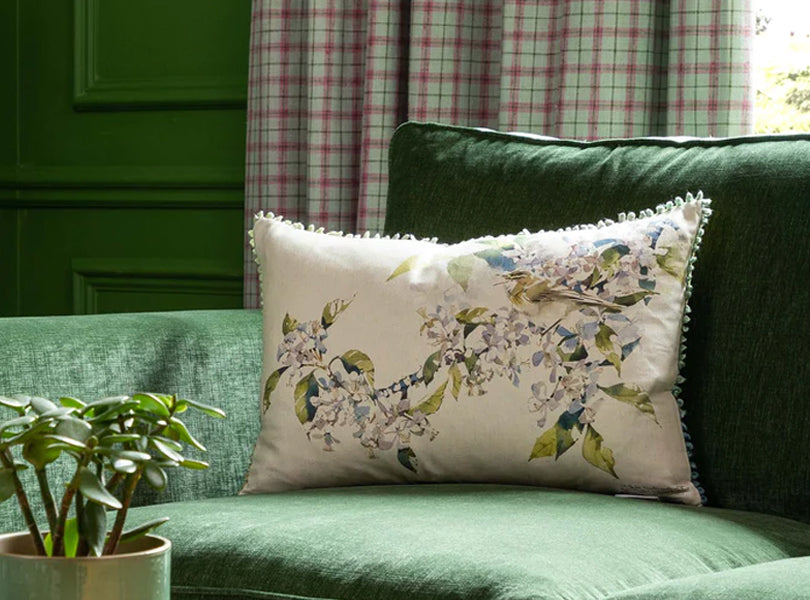 Willow Warbler Cushion Apple Blossom