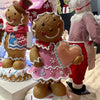 Picture of Viv! Christmas Kerstbeeld - XXL Gingerbread Meisje incl. LED - Kerst Display - 150cm