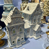 Picture of Viv! Christmas Kerstbeeld - Gingerbread Huis incl. LED Verlichting - wit blauw - 35cm